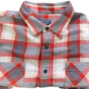 Polo Jeans Co Ralph Lauren Fall Brushed Cotton Flannel Men's Button-Down Shirt L